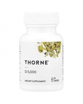 Thorne, D-5000, 60 капсул (125 мкг в 1 капсуле) Thorne, D-5000, 60 капсул (125 мкг в 1 капсуле)